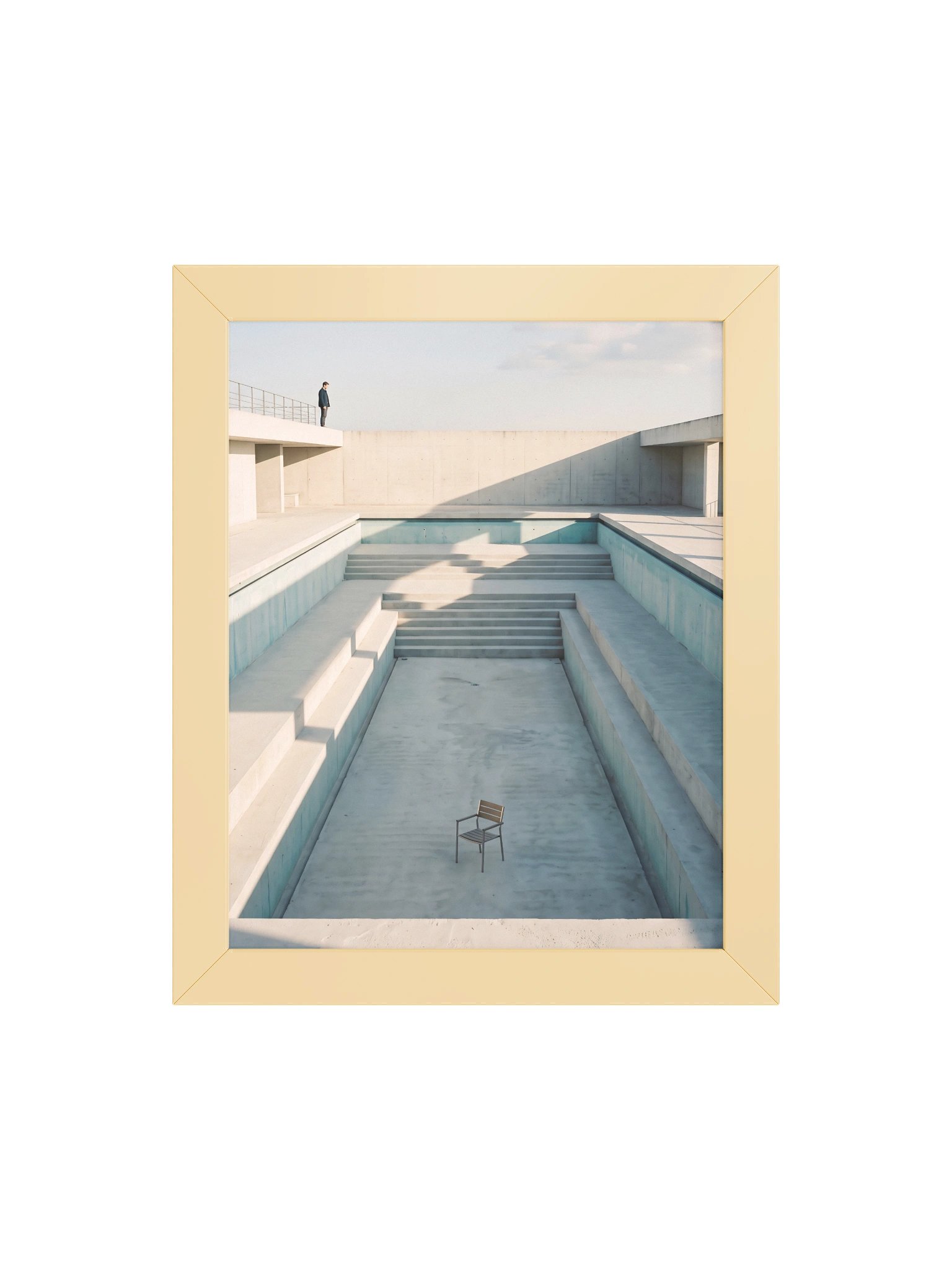 The Empty Pool - Minimalist Architectural Wall Art product image (2)