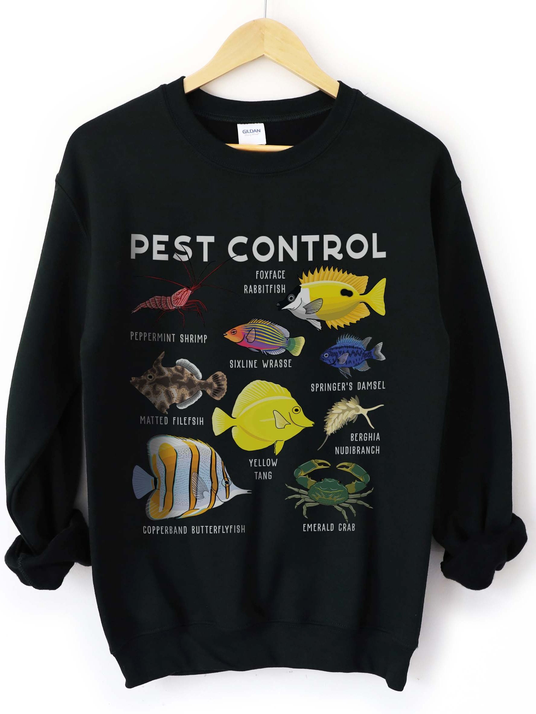 Pest Control Sweatshirt for Reef Aquarium Lovers product image (1)