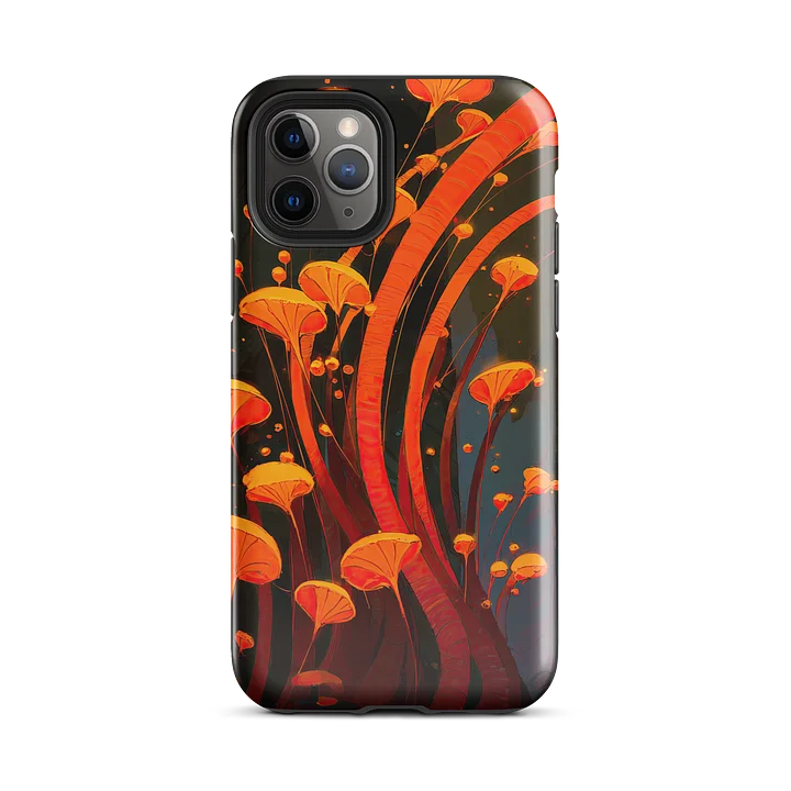 Luminous Grove iPhone Case – Abstract Organic Orange Glow Design product image (29)