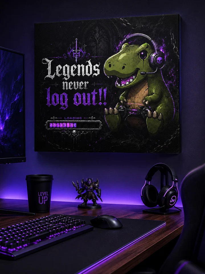 Legends Never Log Out Canvas product image (6)