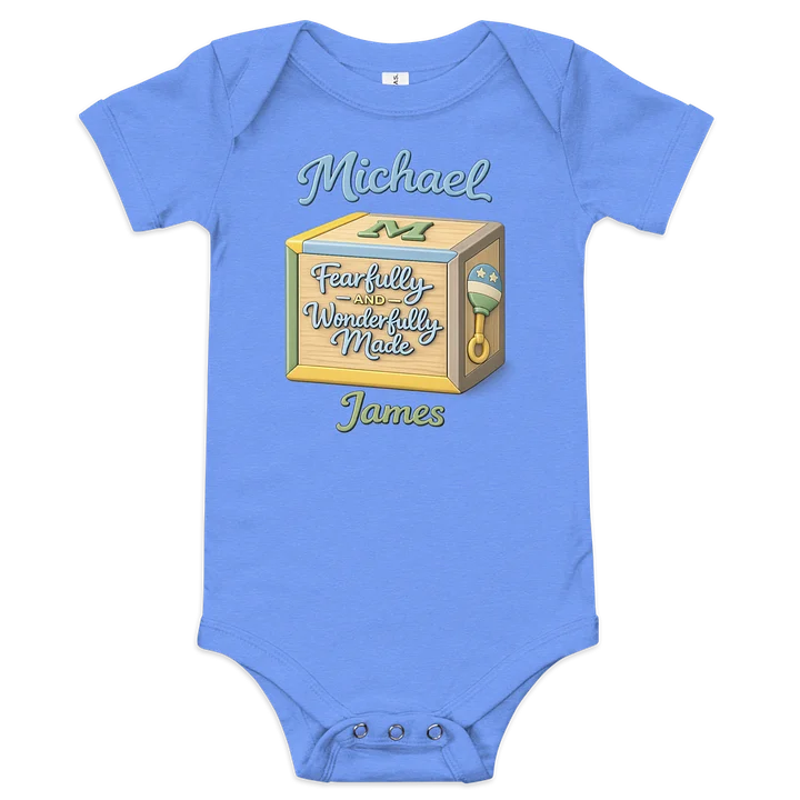 Fearfully and Wonderfully Made Personalized Baby Onesie product image (5)