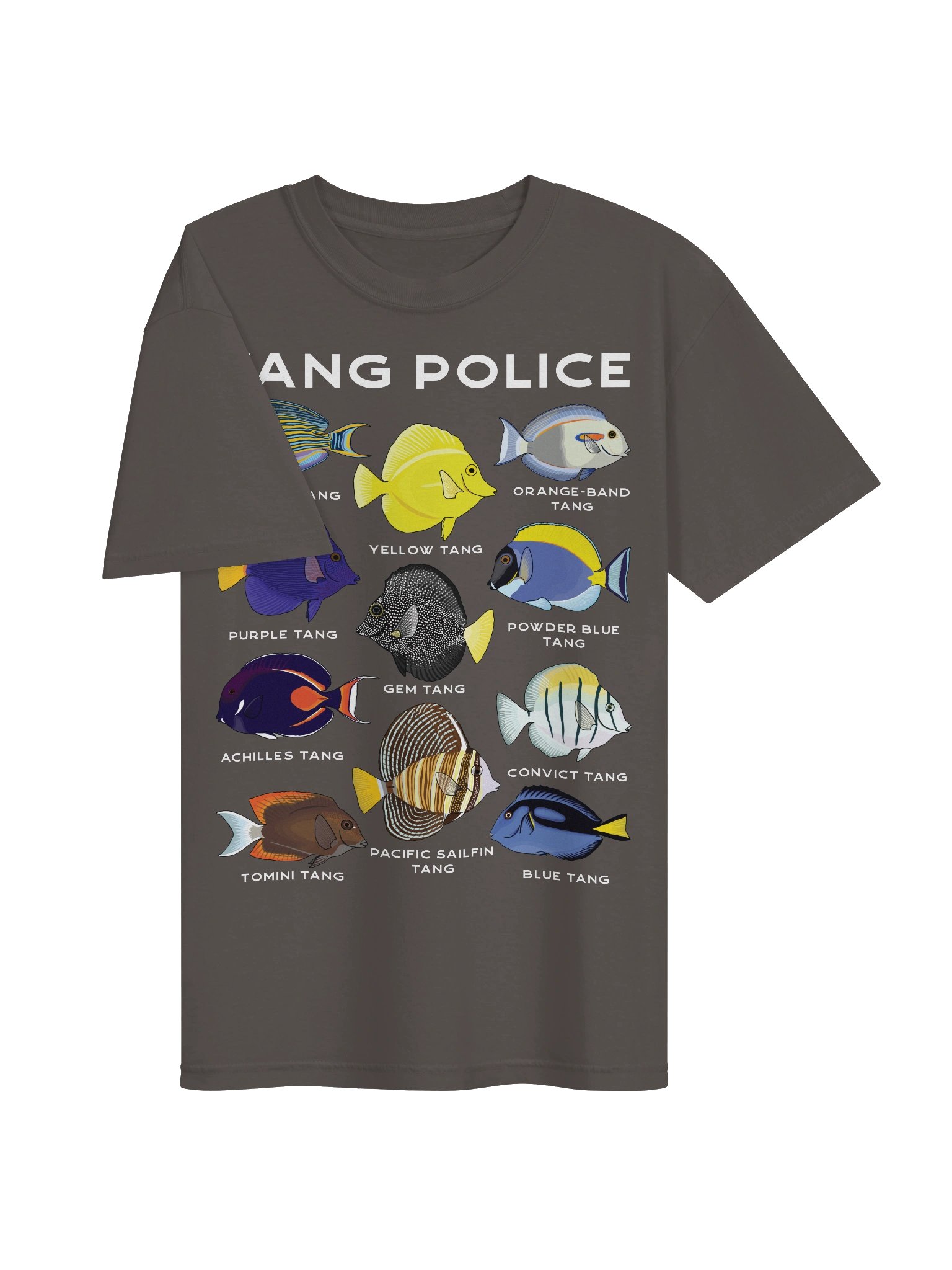 Tang Police(Front Print) T-Shirt for Reef Aquarium Lovers product image (7)