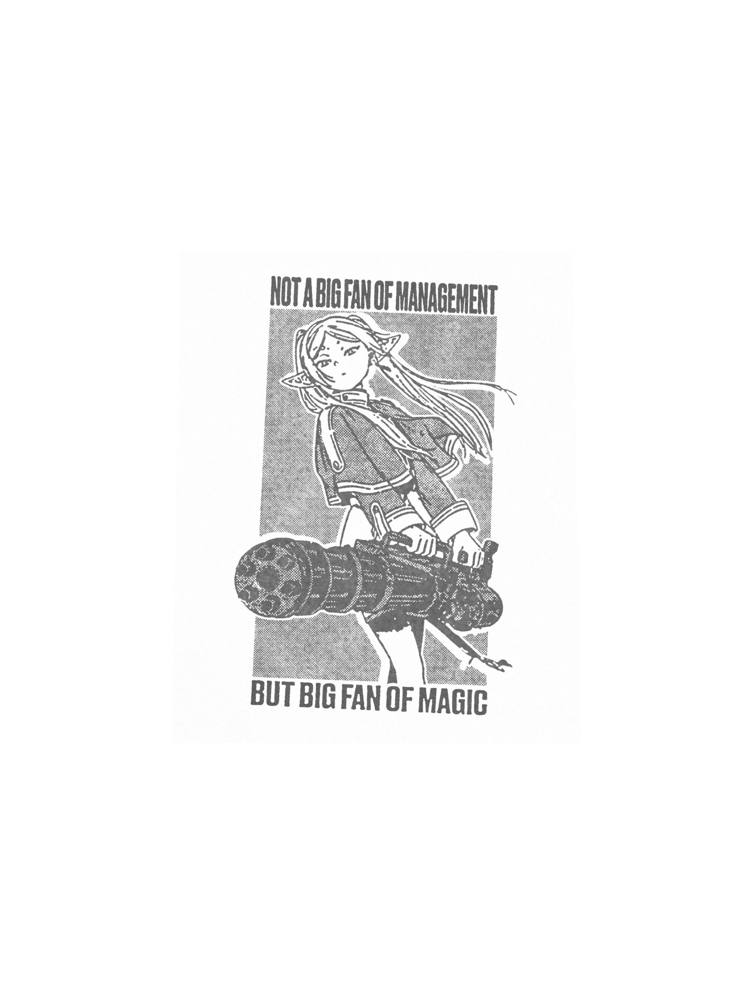 NOT A BIG FAN OF MANAGEMENT ! Art Print. product image (4)