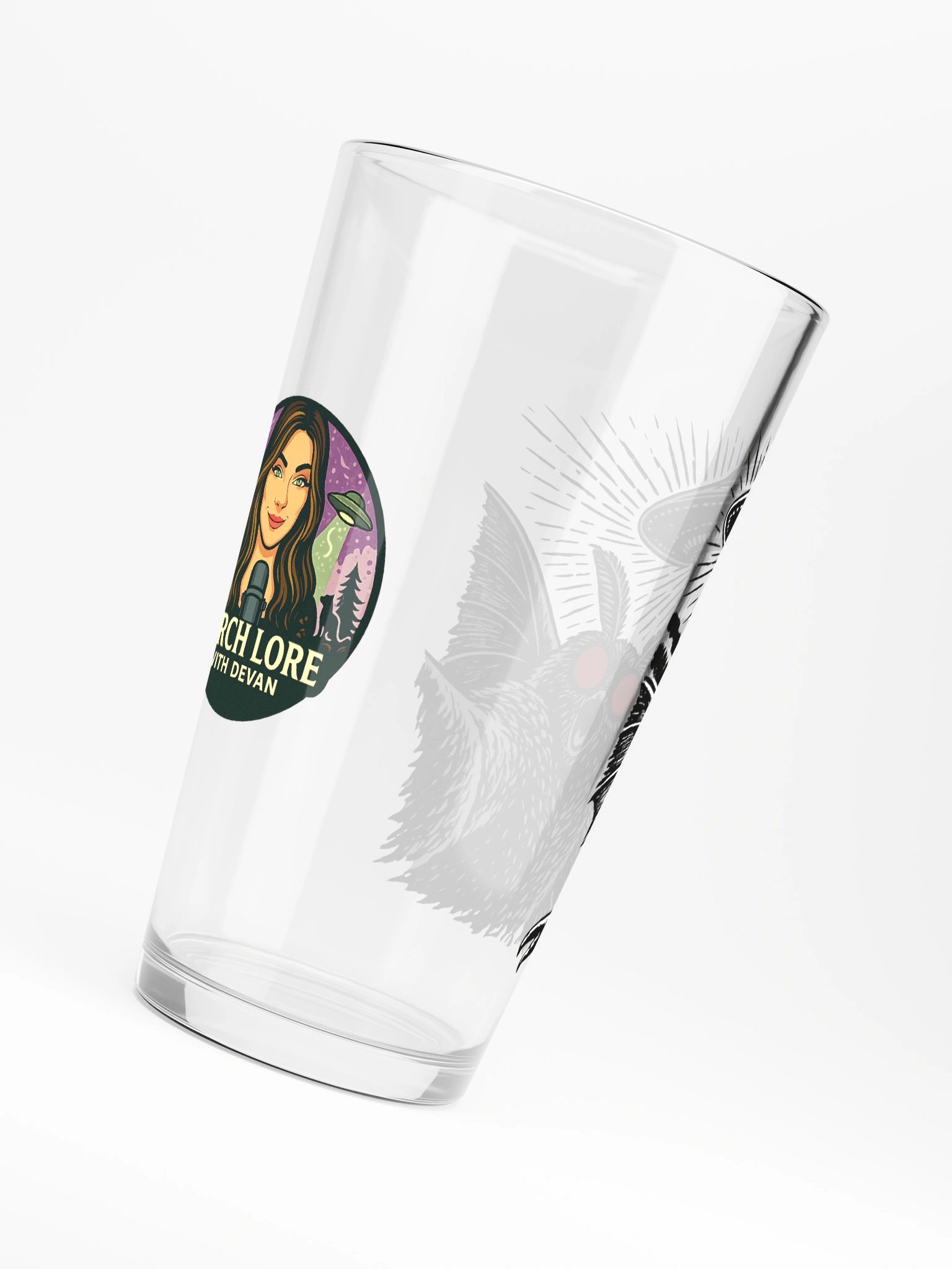 MOTHMAN SELFIE SHAKER PINT GLASS 16oz product image (6)