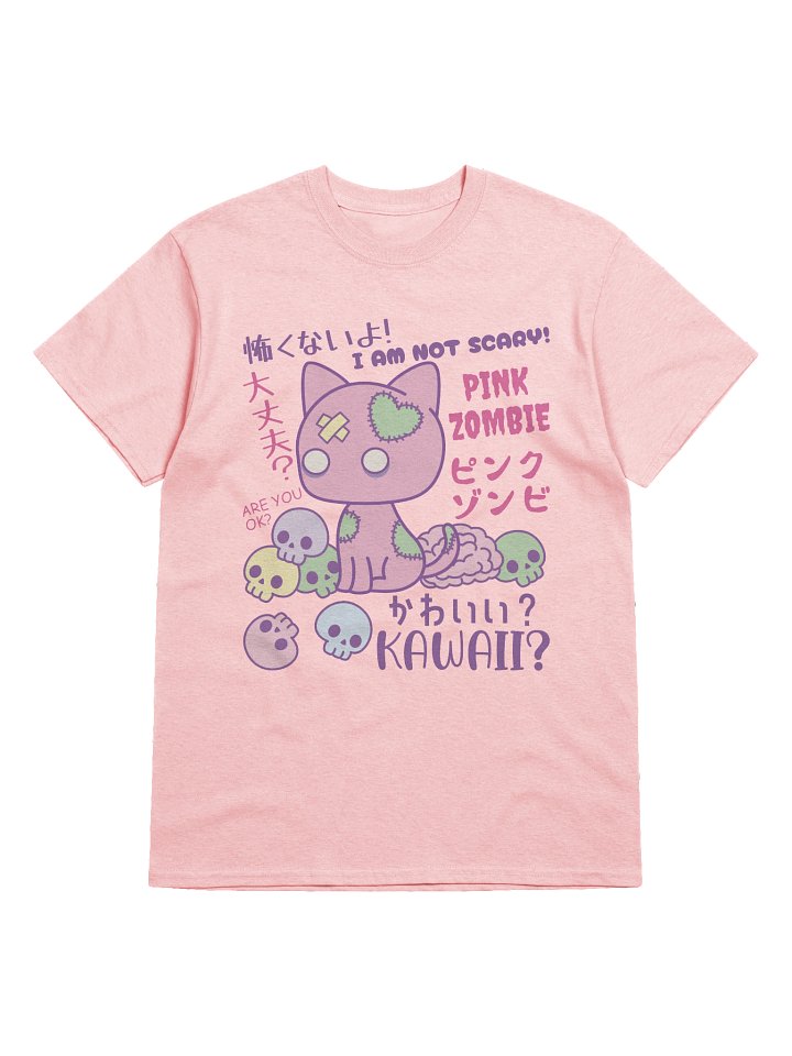Pink Zombie Kitty - Unisex Adult Heavyweight T-shirt product image (7)