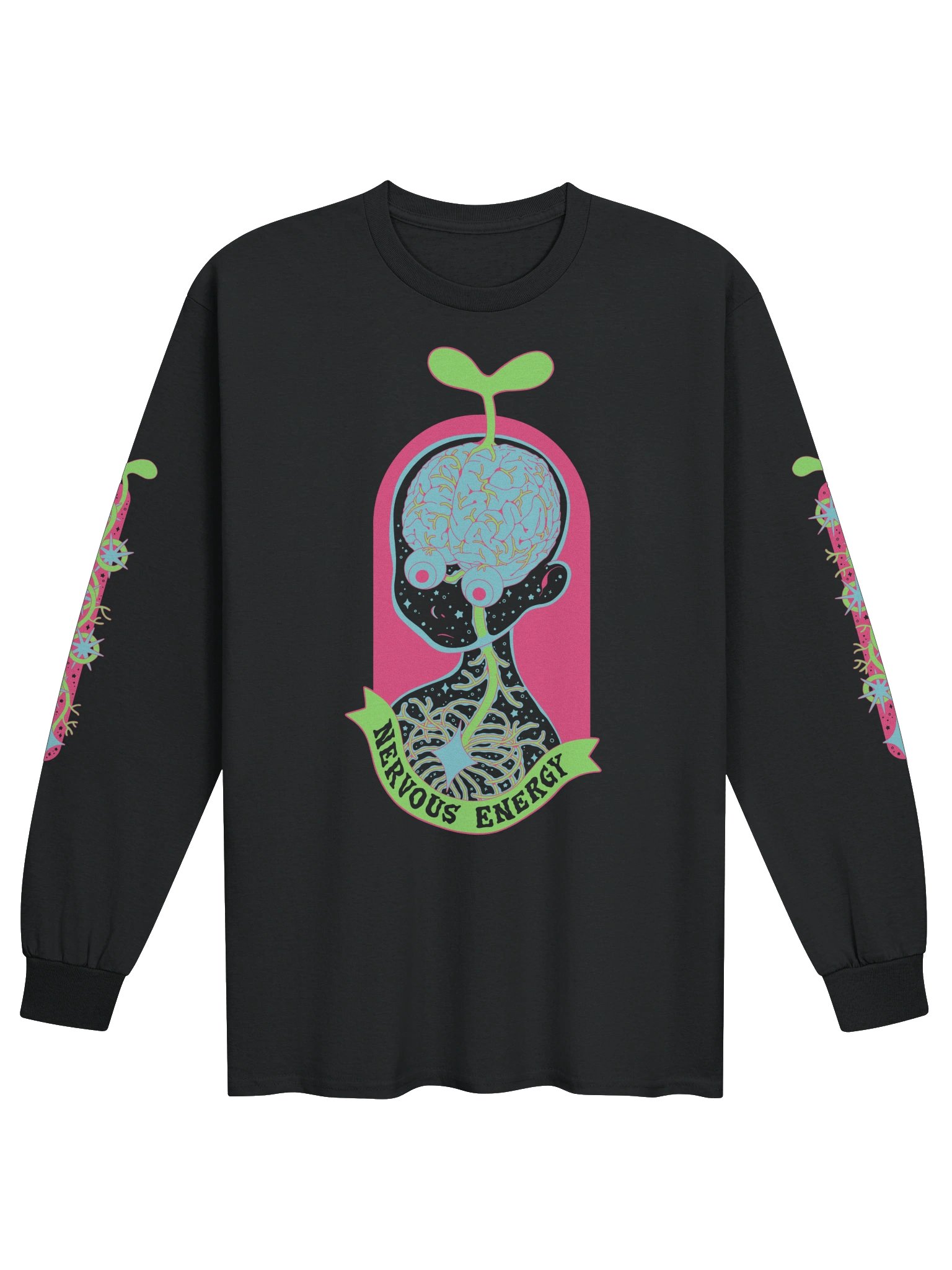 Nervous Energy Long Sleeve Tee | Front Design product image (1)