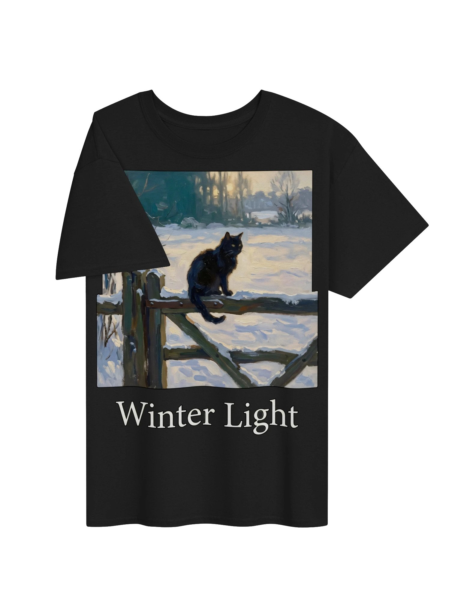 Winter Fence Cat Tee product image (17)