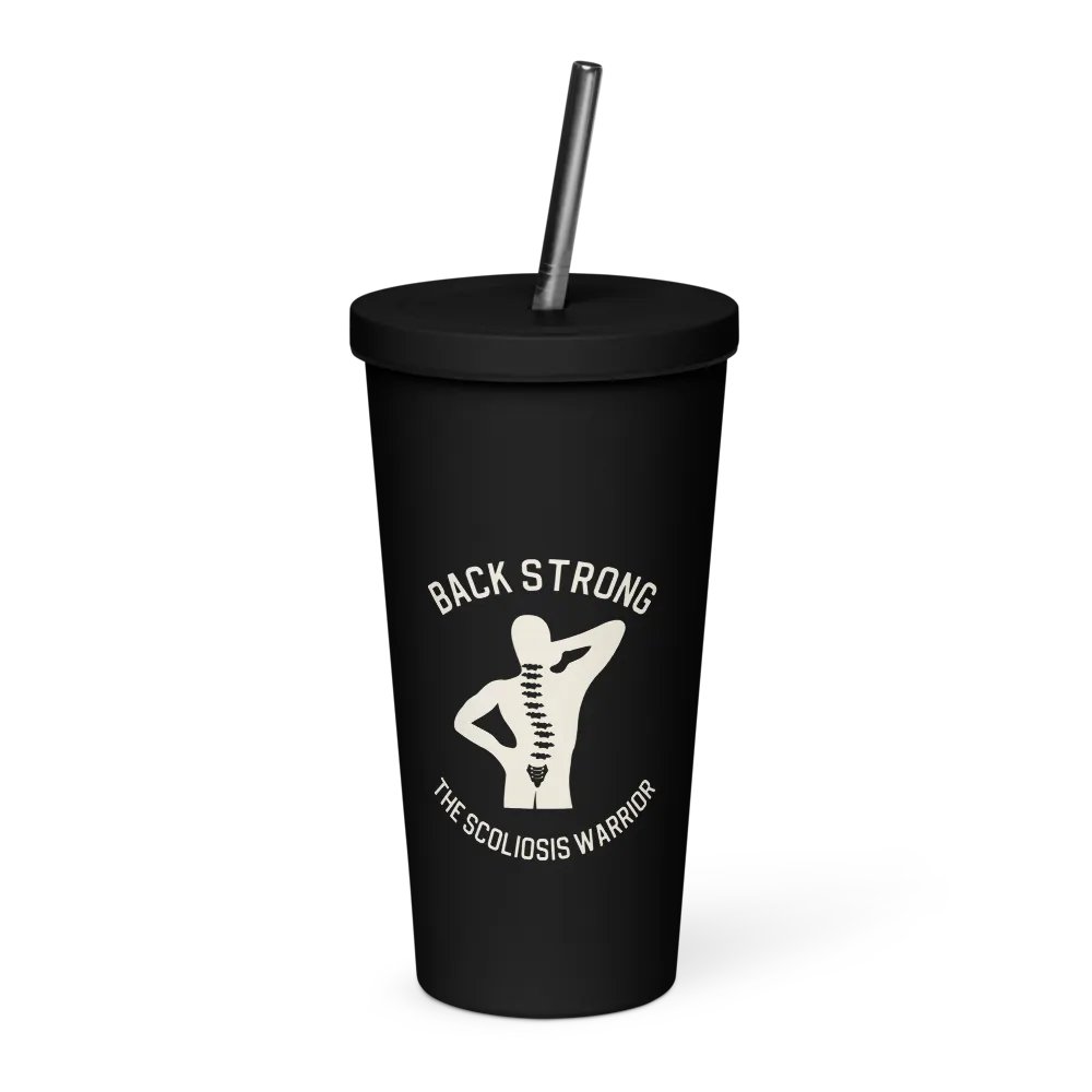 Back Strong 20 oz. Insolated Cup: Black product image (1)