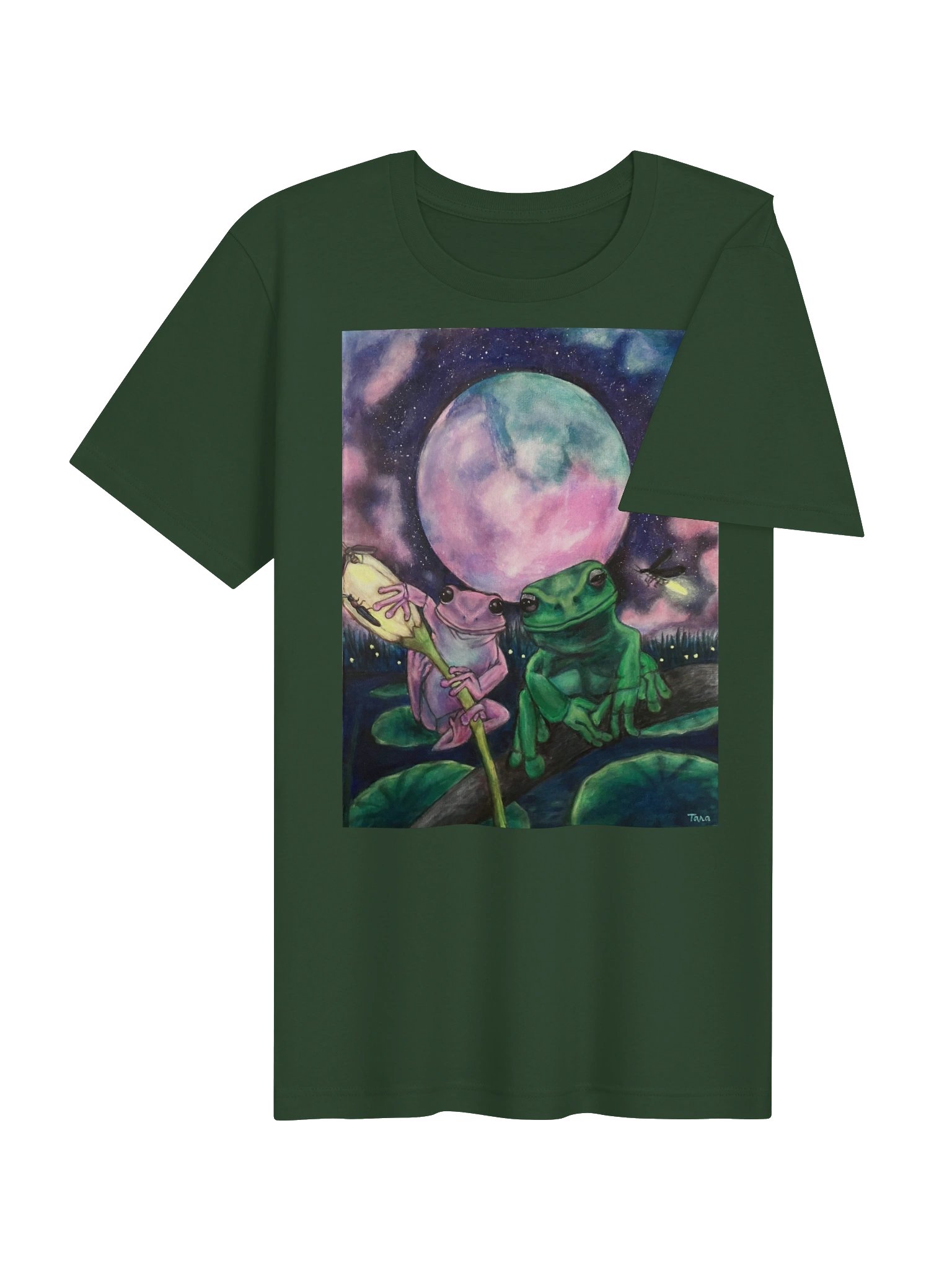 Tara Frog Moon Bella+Canvas T-Shirt product image (46)