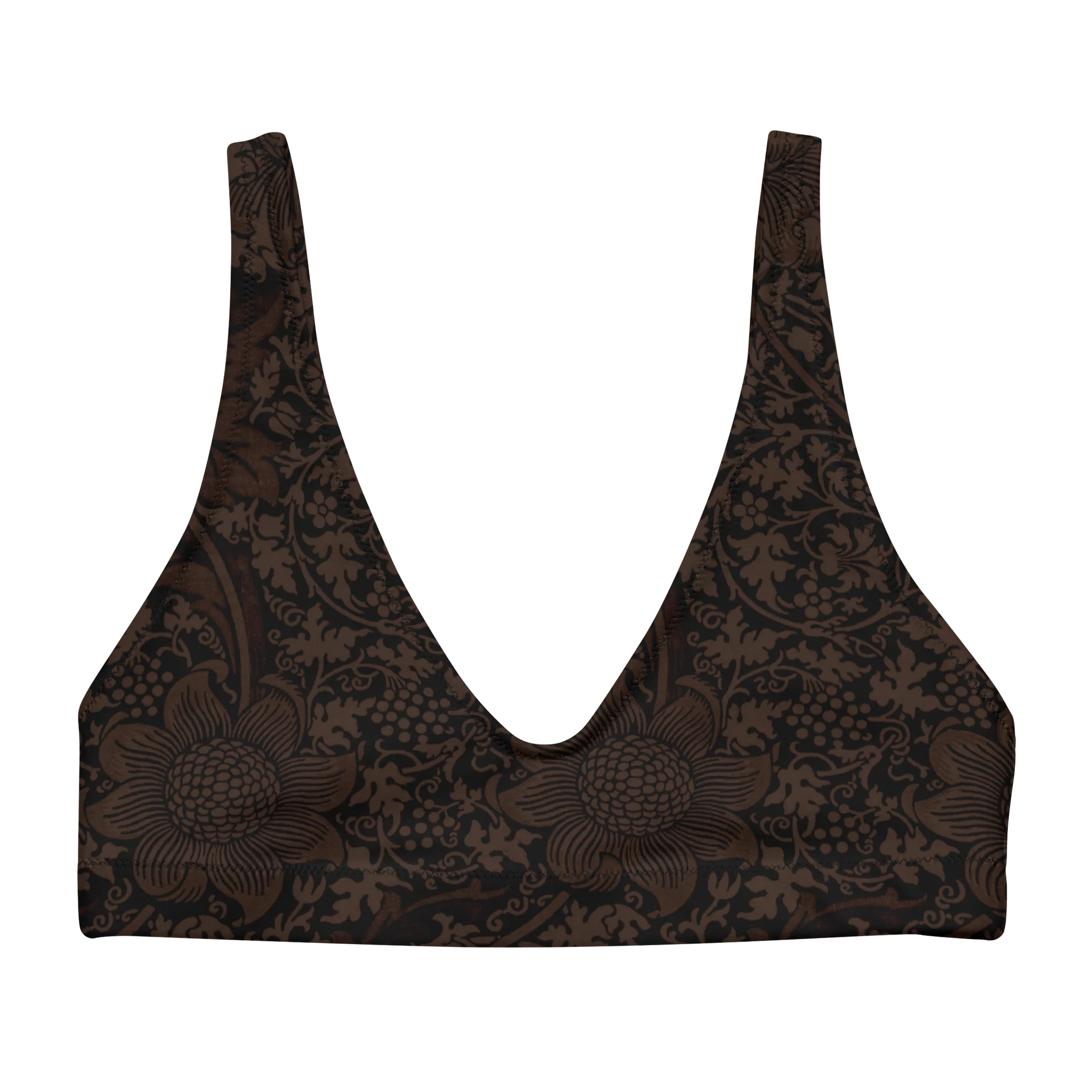 Vintage Floral All-Over Print Bikini Top product image (7)