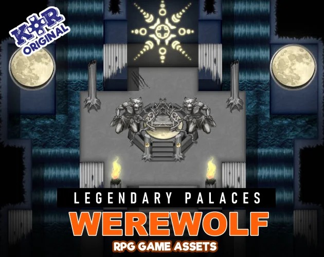 KR Legendary Palaces ~ Werewolf Tileset for RPGs product image (1)