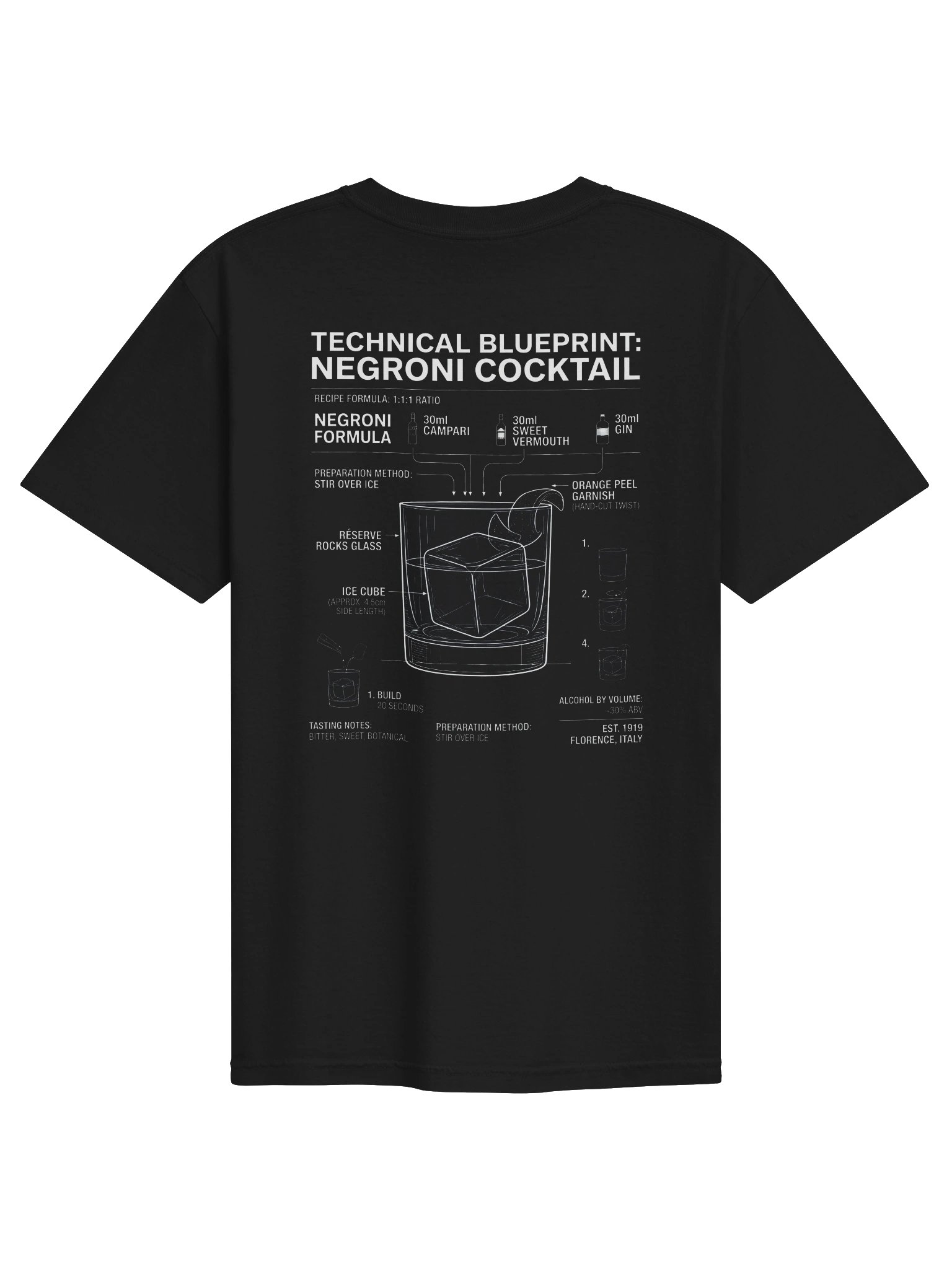 Classic Negroni Cocktail T-Shirt product image (18)