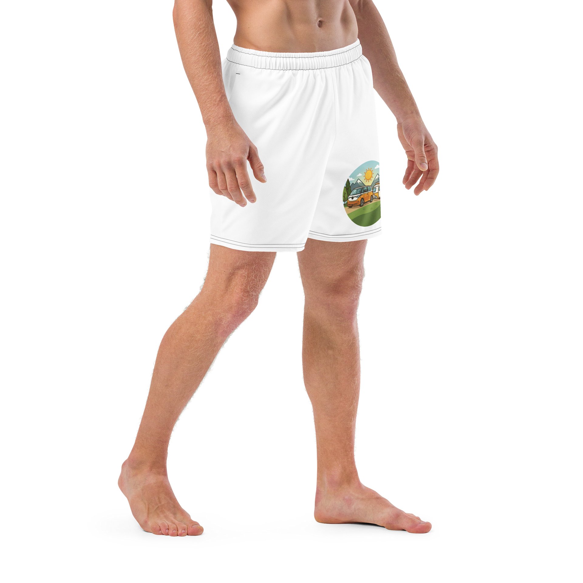 All-Over Print Swim Trunks Elektro Camping product image (6)