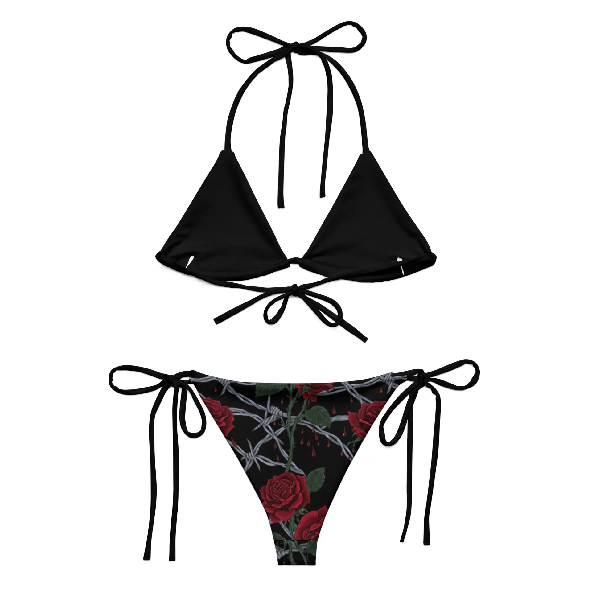 Color Barbed Wire & Rose Bikini Set product image (2)