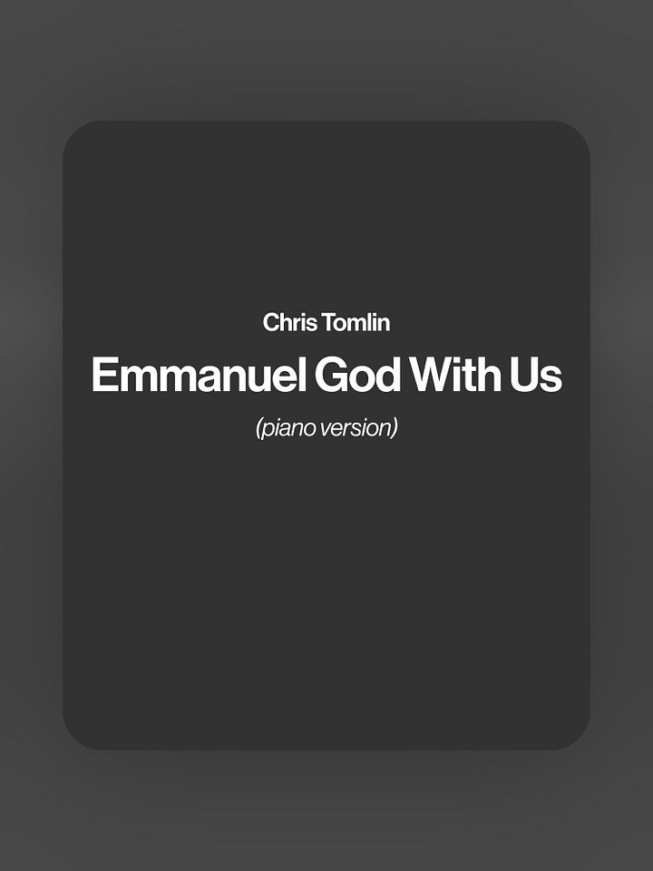 Chris Tomlin - Emmanuel God With Us product image (1)