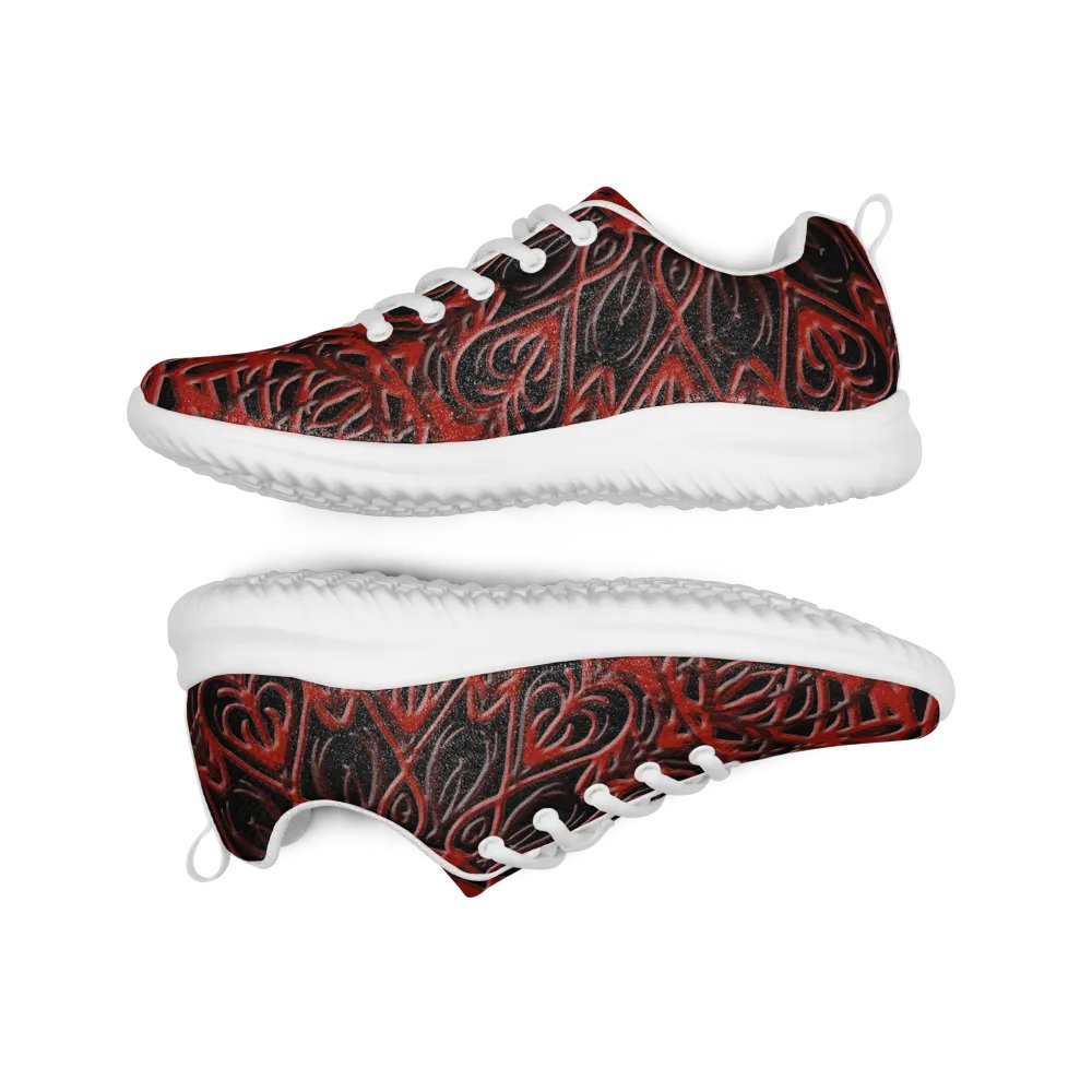 Heartbeat Red Women's Athletic Shoes product image (11)