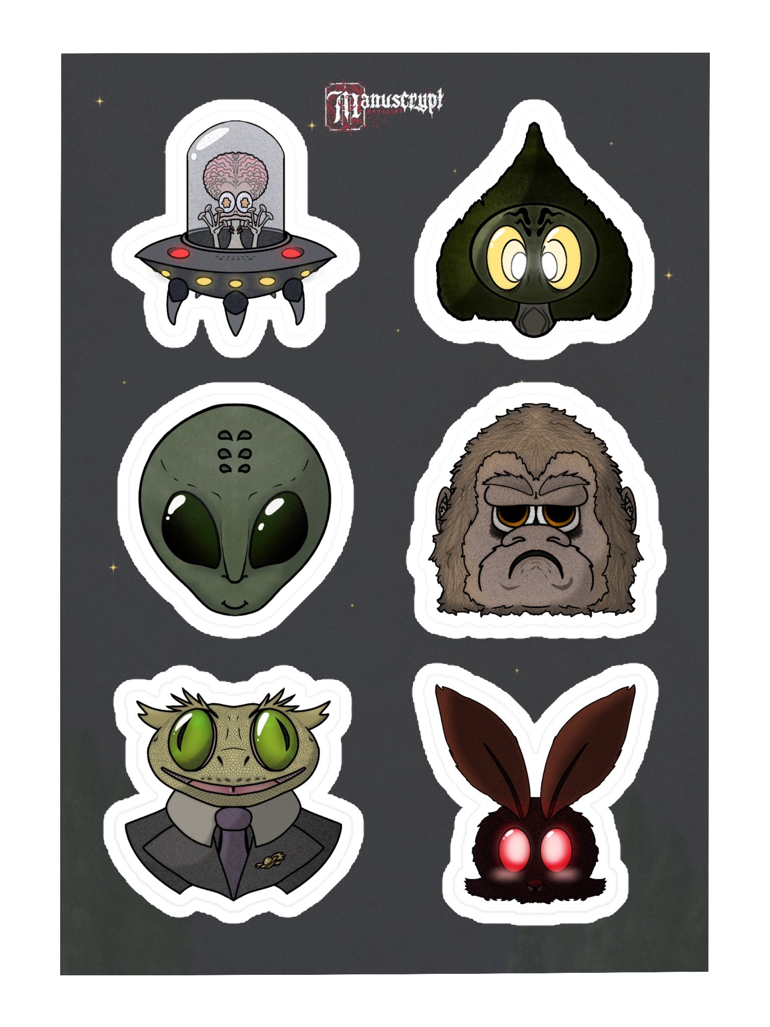 Cryptids & Aliens - Issue 3 Sticker Pack product image (3)
