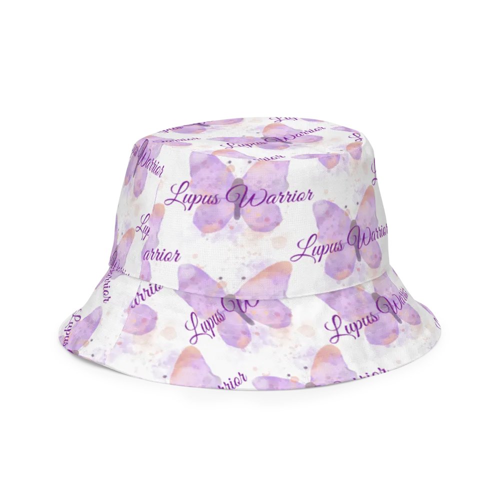 Lupus Warrior Purple Butterfly Bucket Hat product image (11)