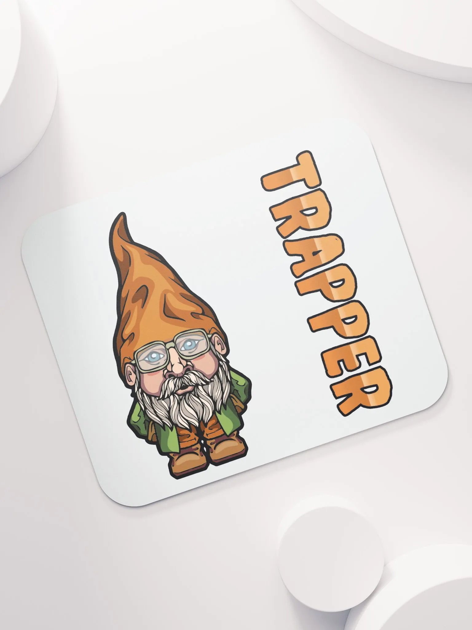 Trapper Logo Mouse Pad - White Background product image (7)
