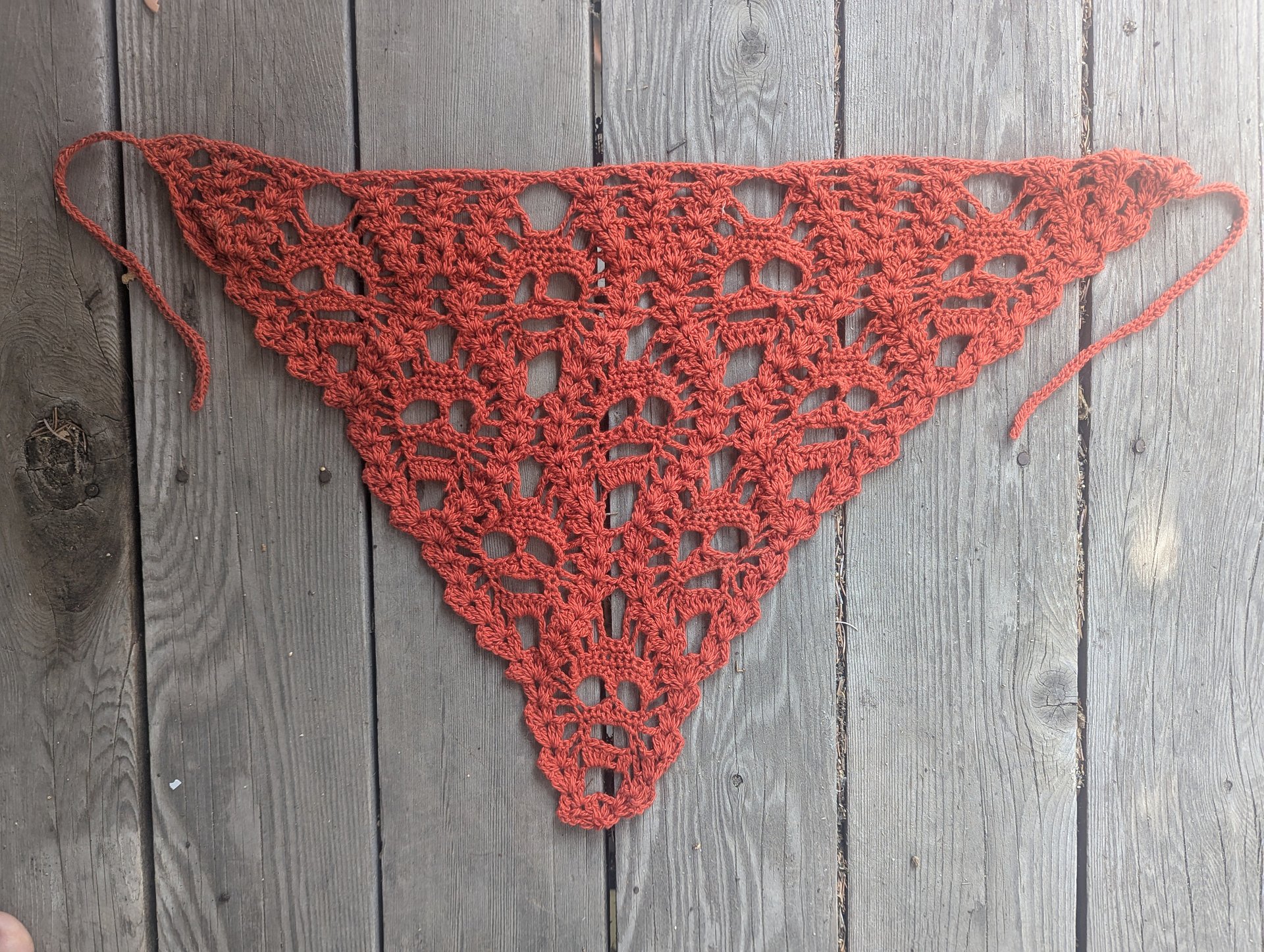 Lost Lace Bandana - Rust Orange product image (1)