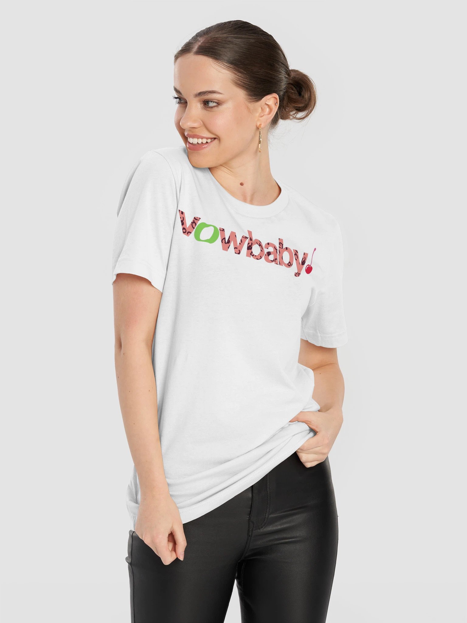 vowbaby Logo Tee · Coral Leopard product image (8)