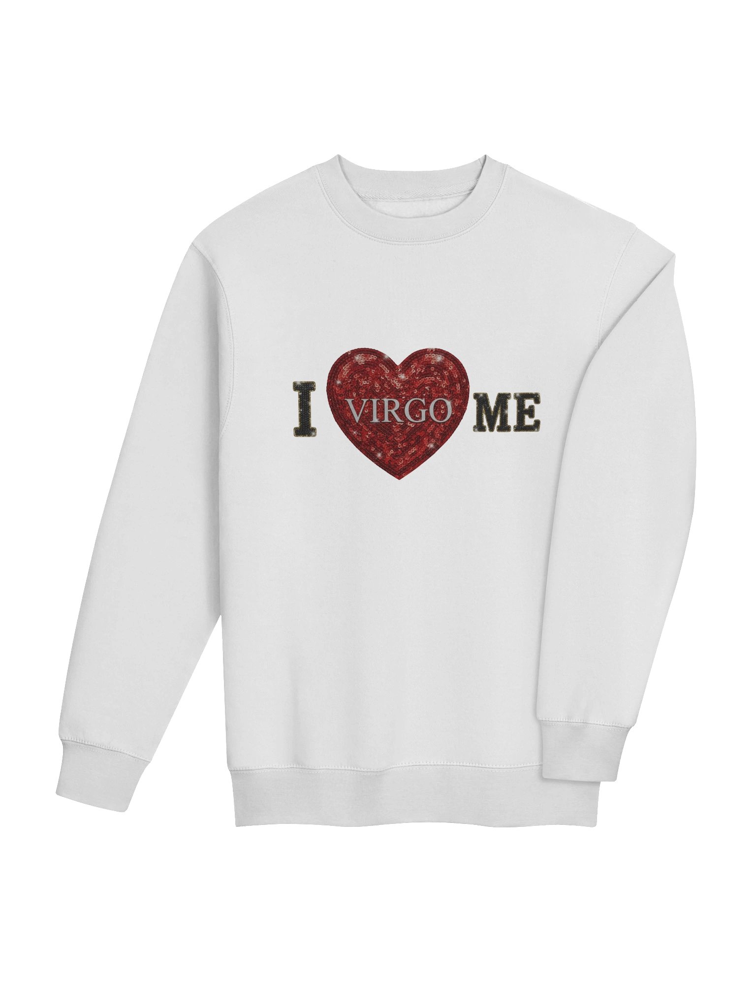 'I ♥ VIRGO ME' Straight Crewneck Sweatshirt product image (1)