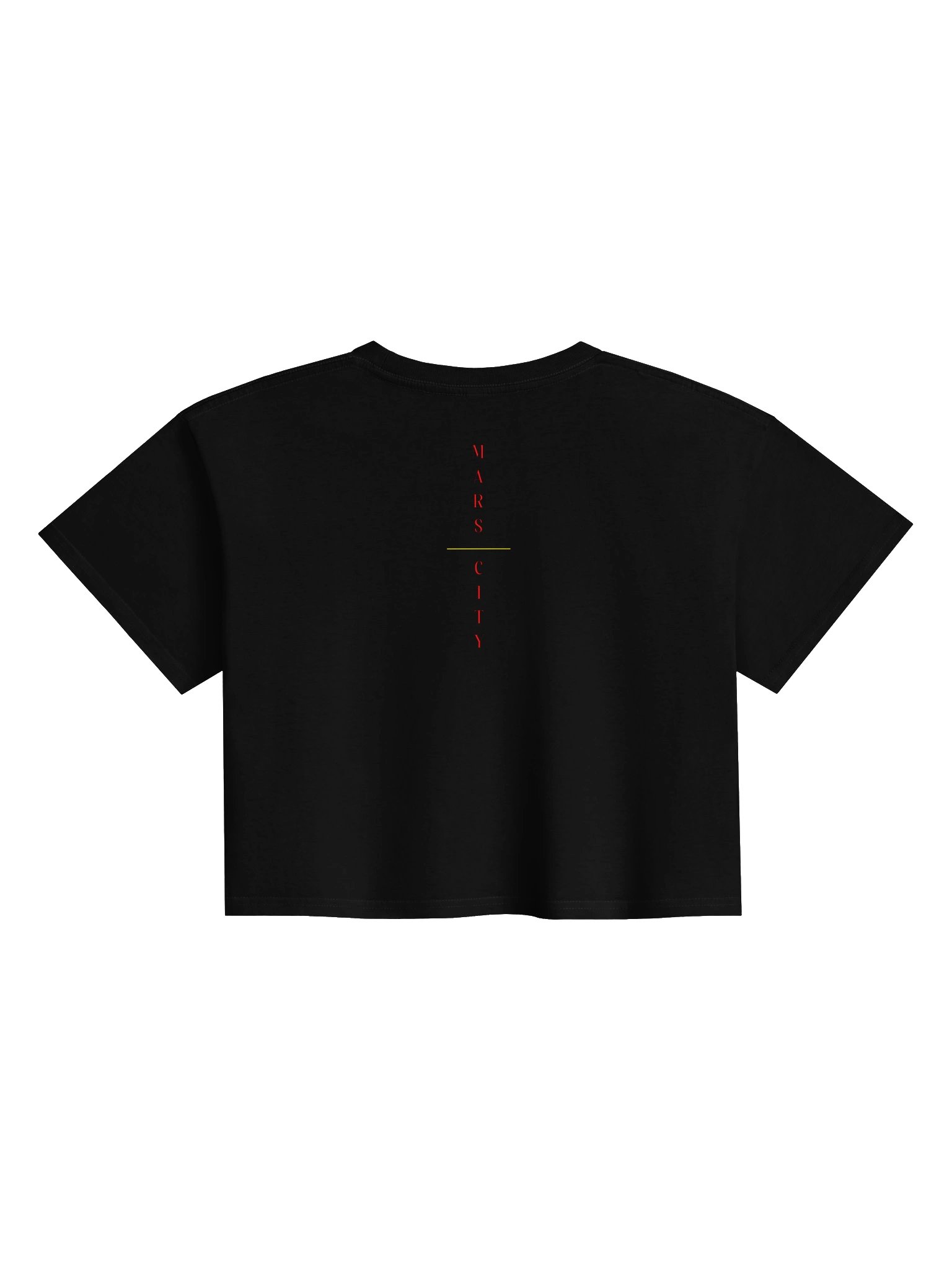 Ladies Cropped Mars City HX Bear Rockets Ketchup & Mustard Tee product image (2)
