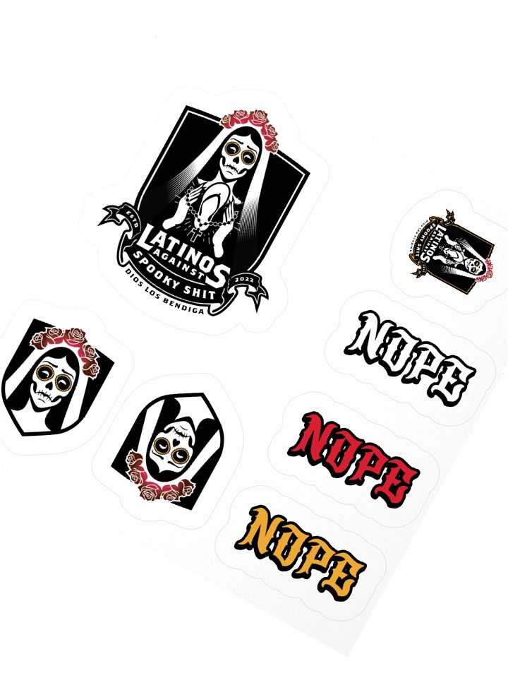 2026 LatinosAgainstSpookyShit Sticker Sheet product image (5)