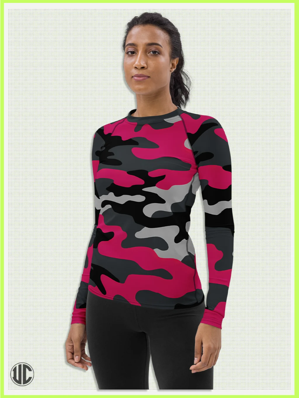 Savage Pink Camo – Women’s Rash Guard product image (5)