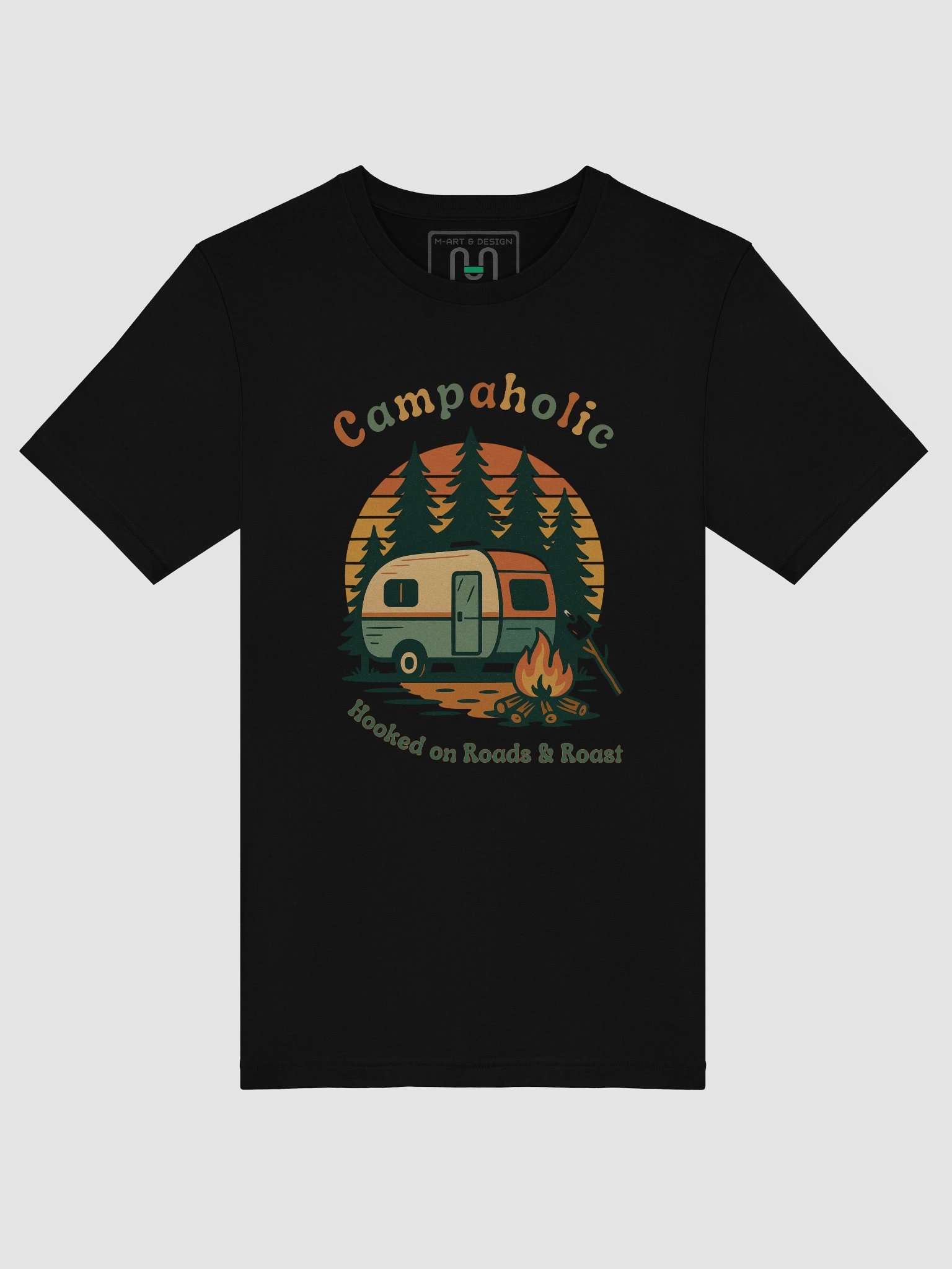 Campaholic- Hooked on Roads & Roast - T-Shirt product image (5)