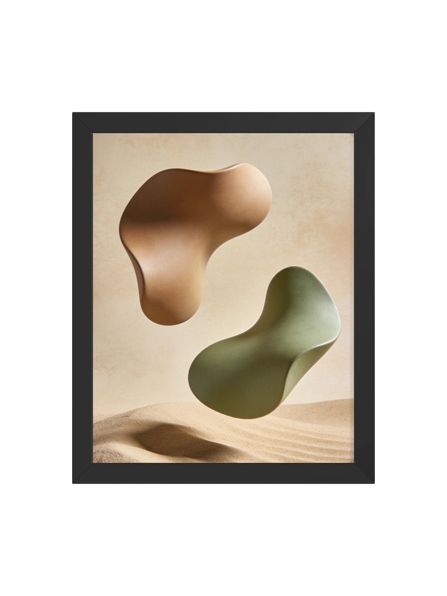Desert Harmony: Abstract Earth Tones Wall Art- 28×36 cm product image (2)