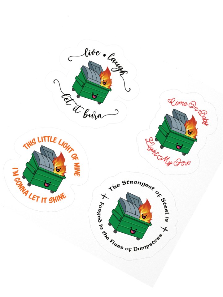 Dumpster Fire Stickers product image (2)