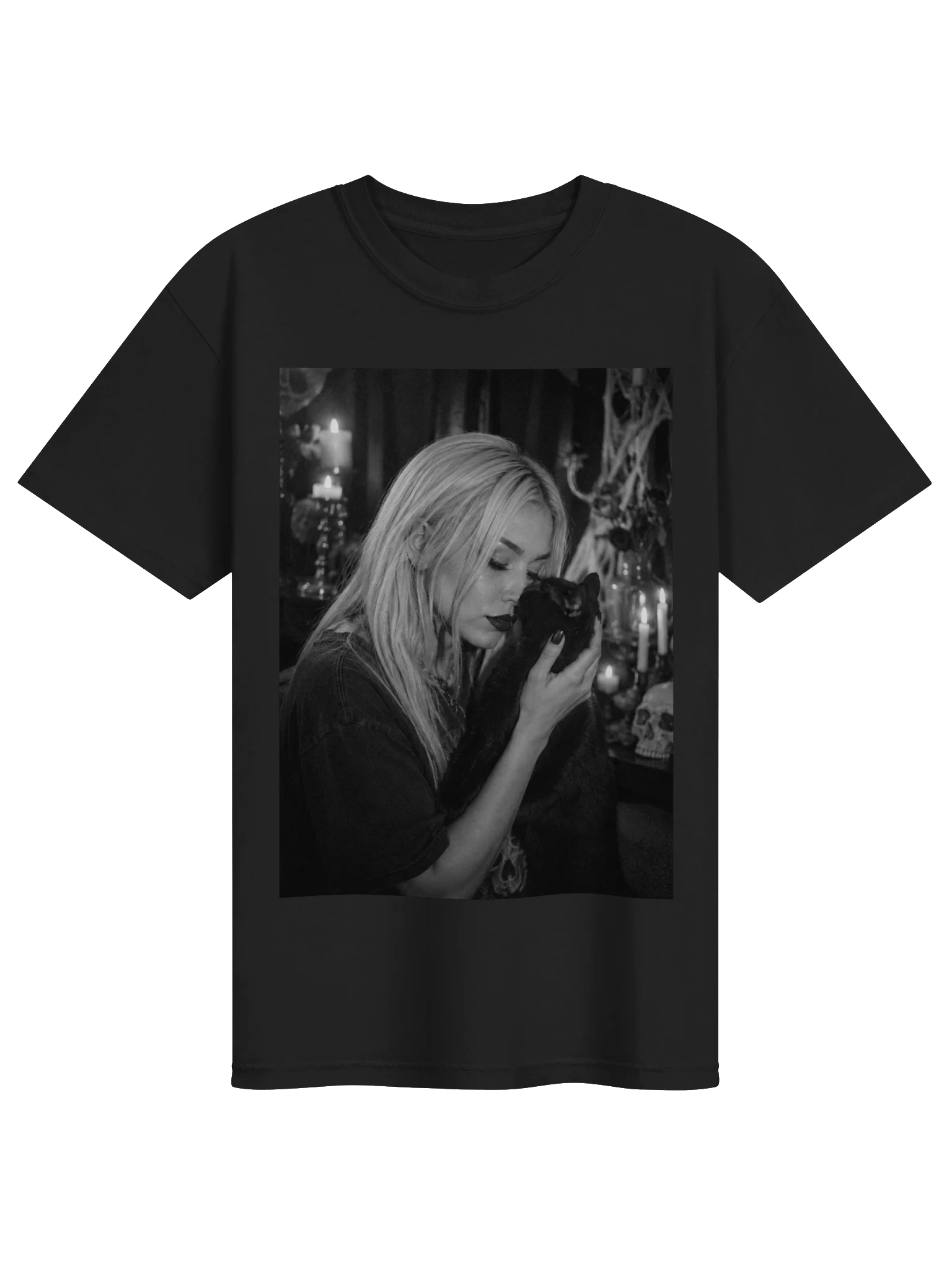 Chiara With Black Cat Tee product image (1)