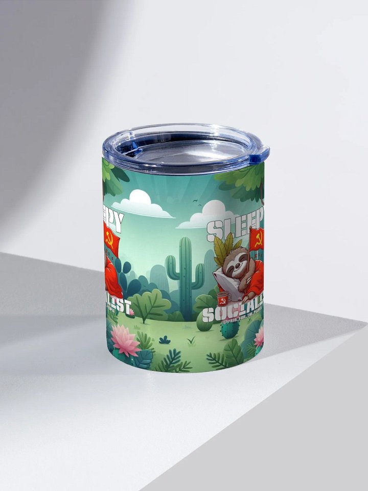 Sleepy Socialist 10oz Stainless Steel Tumbler product image (2)