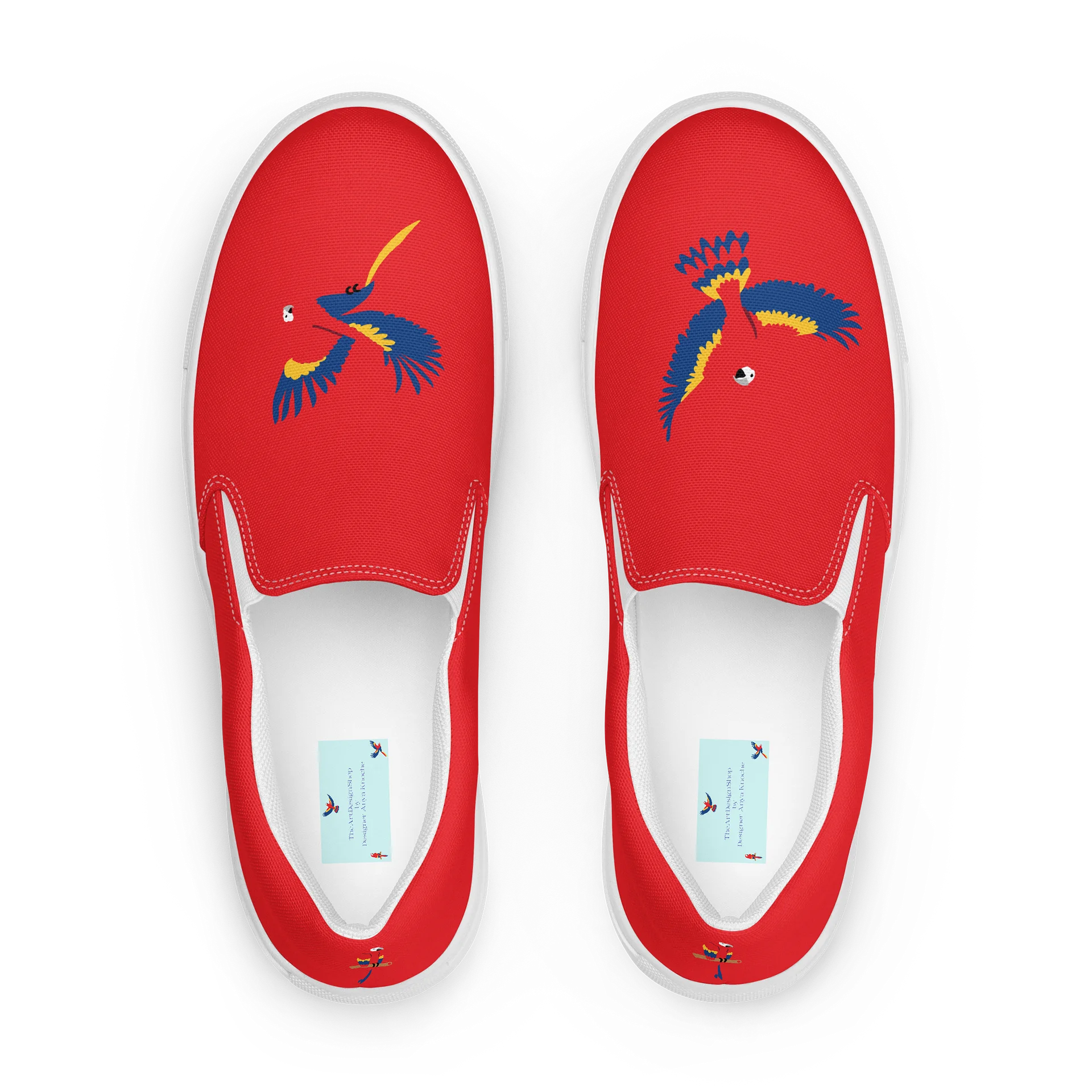 Colorful Bird Slip-On Canvas Shoes product image (1)