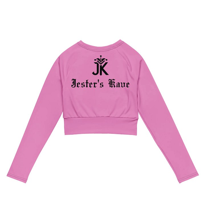 Shape Shenanigans Pink Long Sleeve Crop Top product image (2)