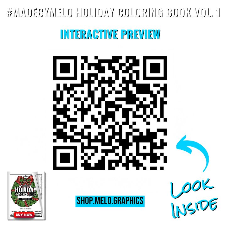 🎁🖍️ Holiday Coloring Book Vol 1: BIG BUNDLE - Printable PDF | #MadeByMELO product image (2)