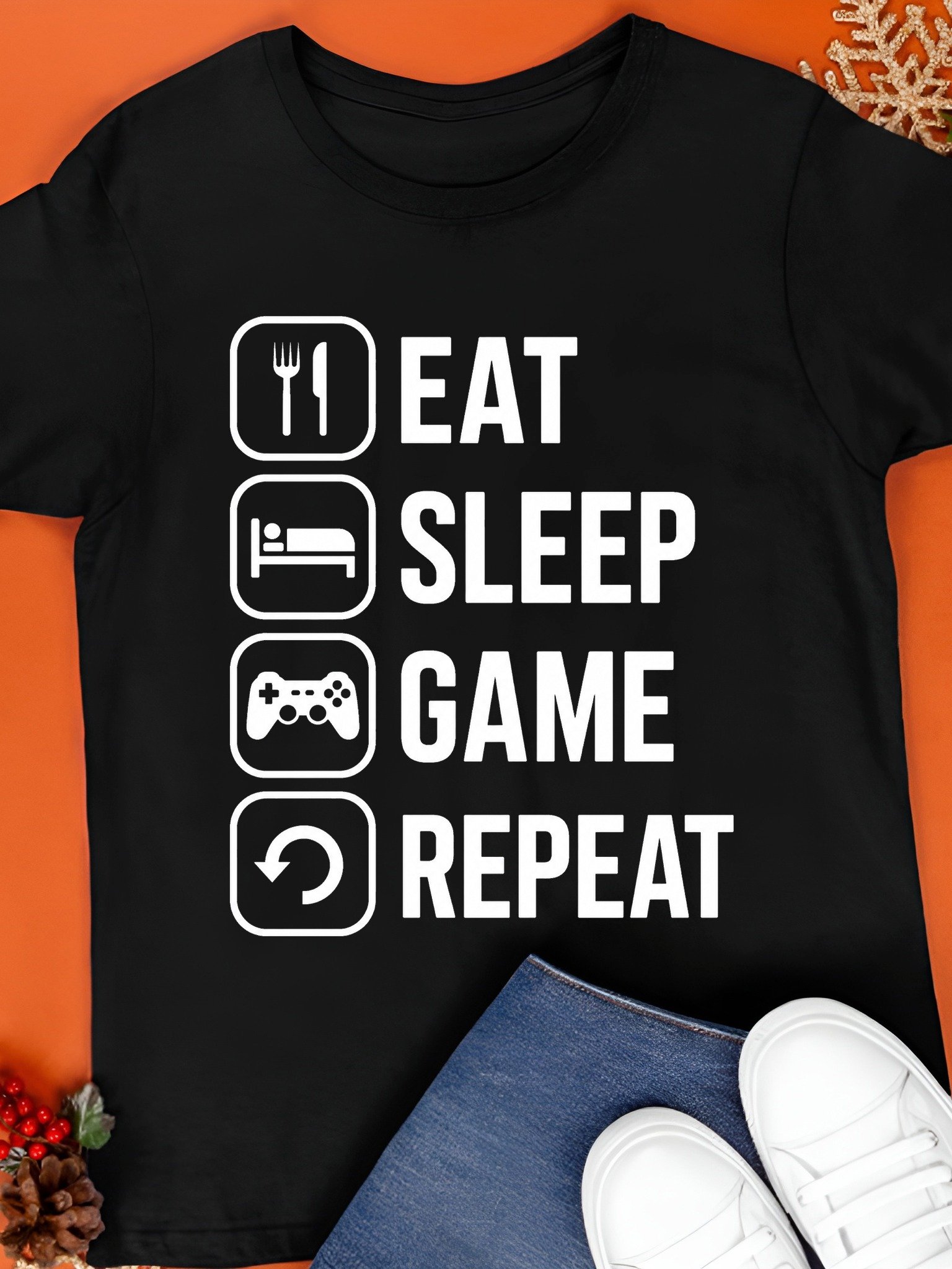 Eat Sleep Game Repeat Shirt product image (1)