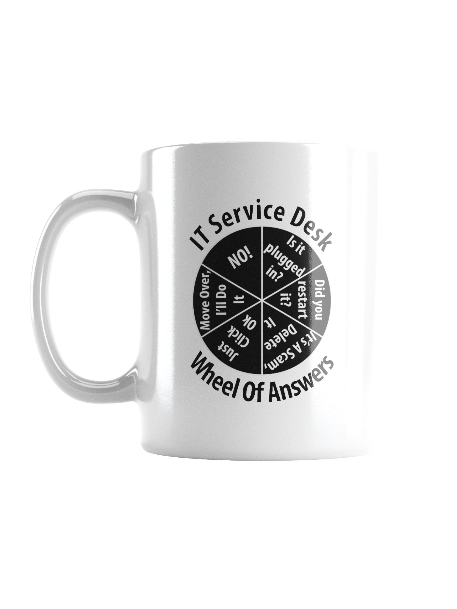IT Service Desk Wheel of Answers Information Technology Mug Cup product image (2)