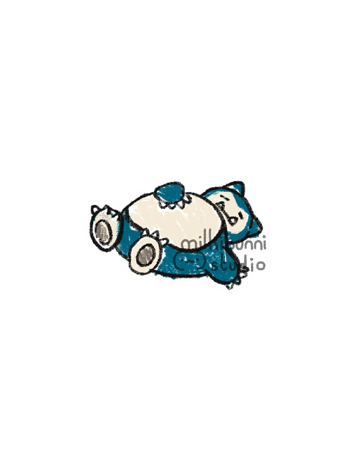 Snorlax Doodly Sticker product image (1)