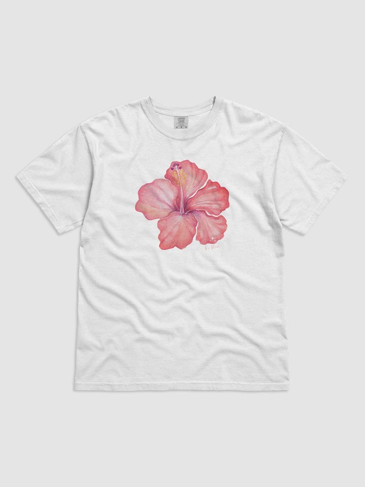 Comfort Colors Pink Hibiscus Shirt product image (1)