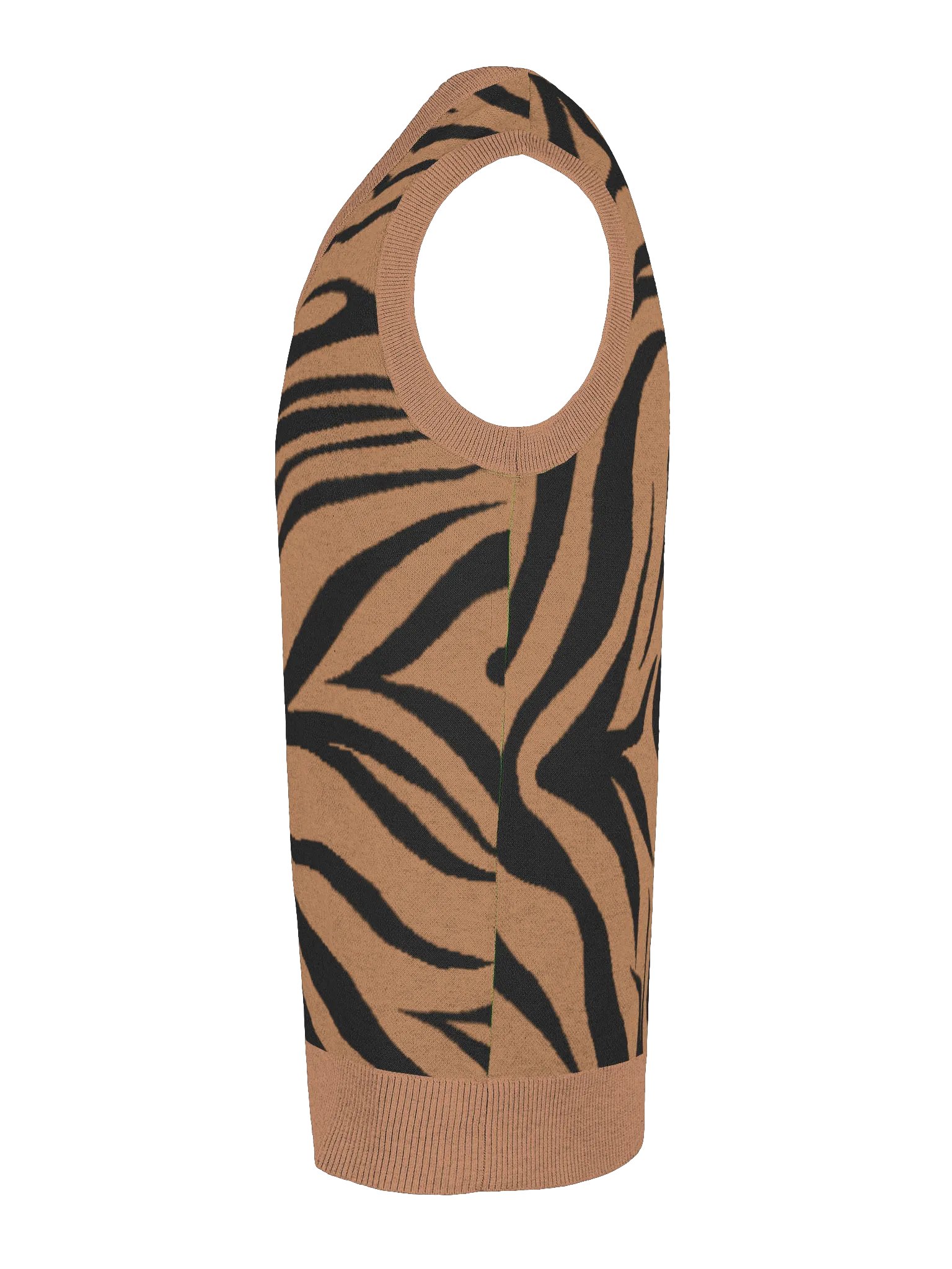Tiger Stripe V-Neck Vest product image (4)