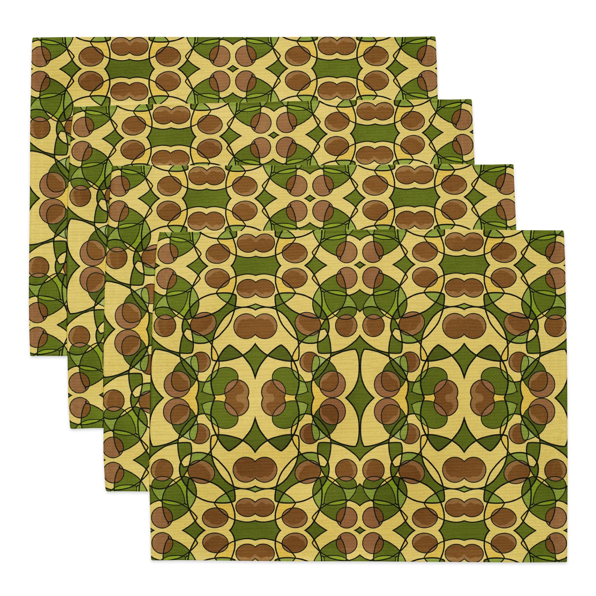 Avocado Reverie – Water-Resistant Placemat Set product image (2)