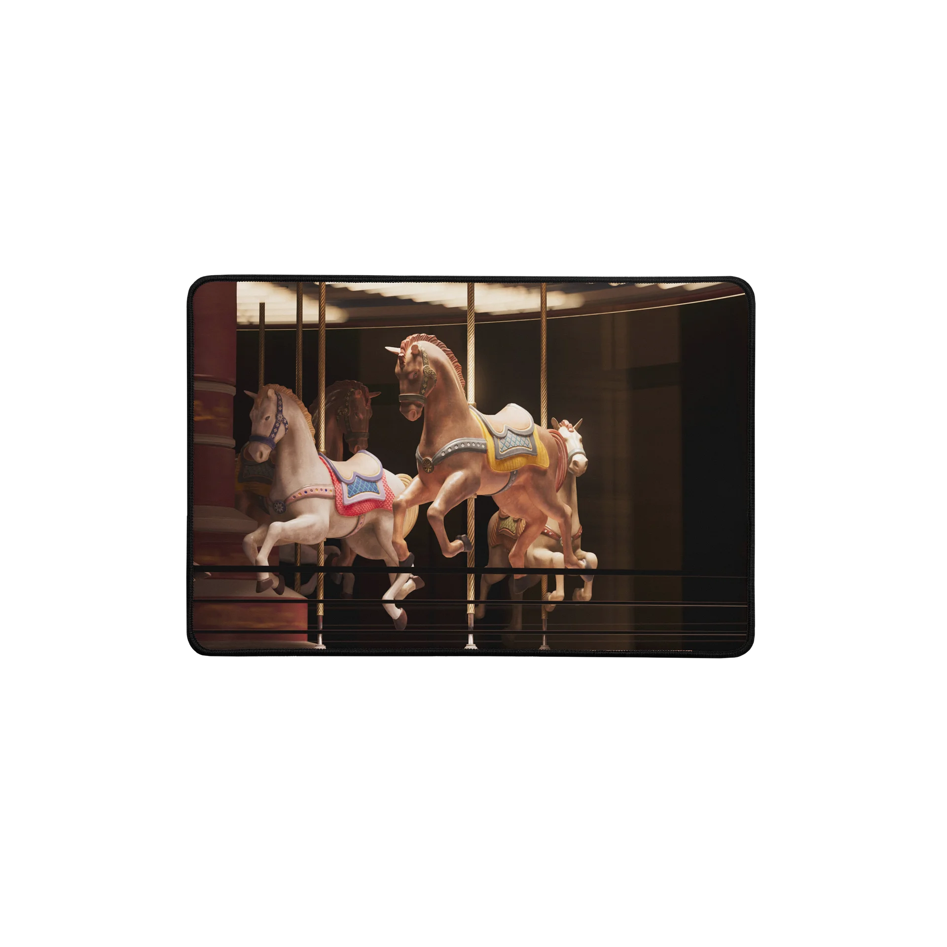 Carousel Horses Desk Mat product image (1)