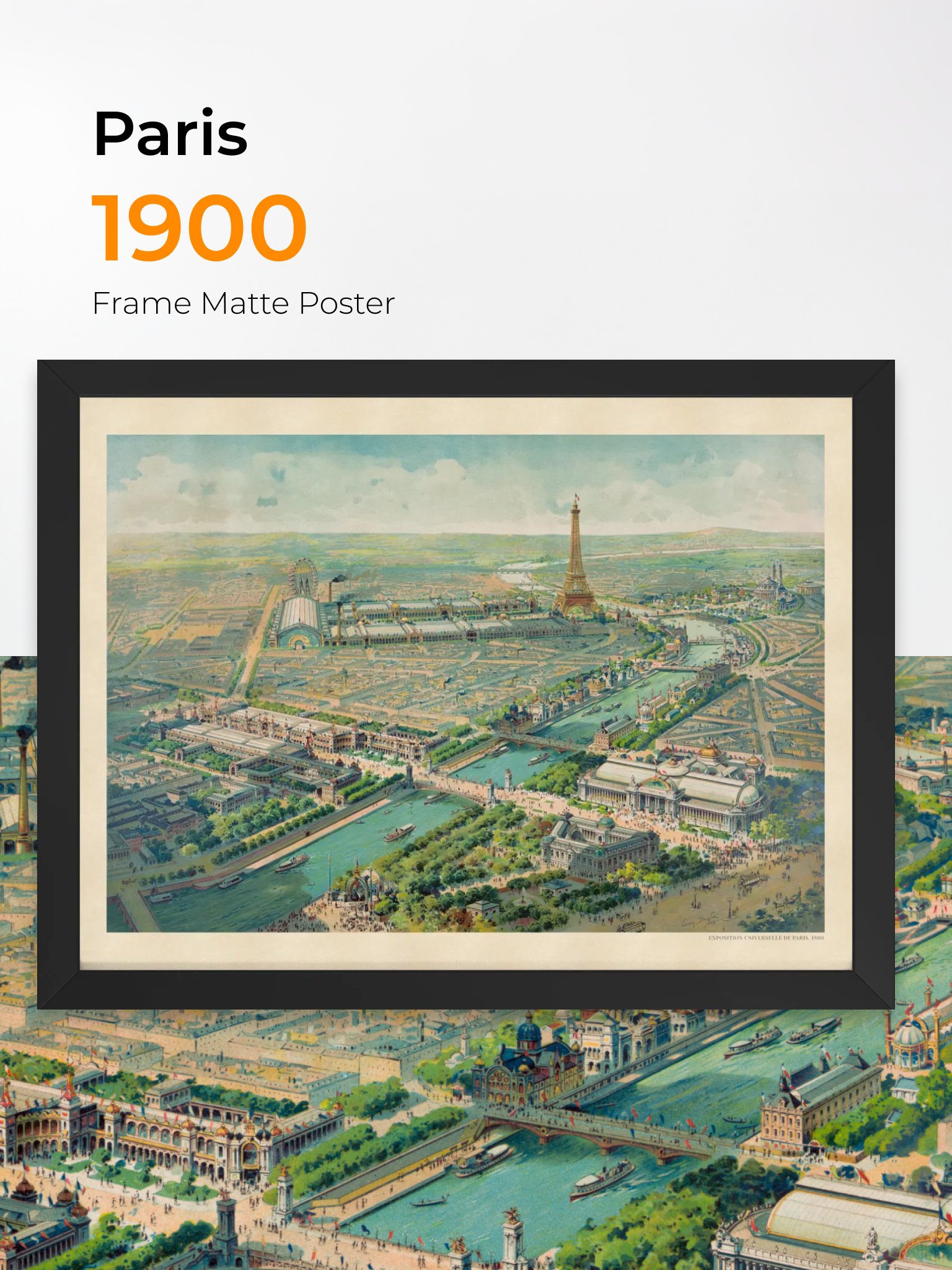 Paris 1900 (Framed Poster Print) product image (1)