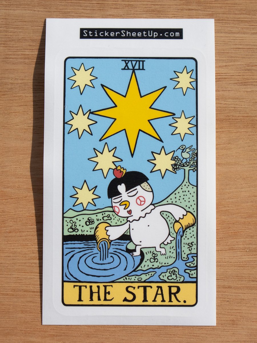 The Star Tarot Card Sticker / Spicy Noods Edition product image (4)