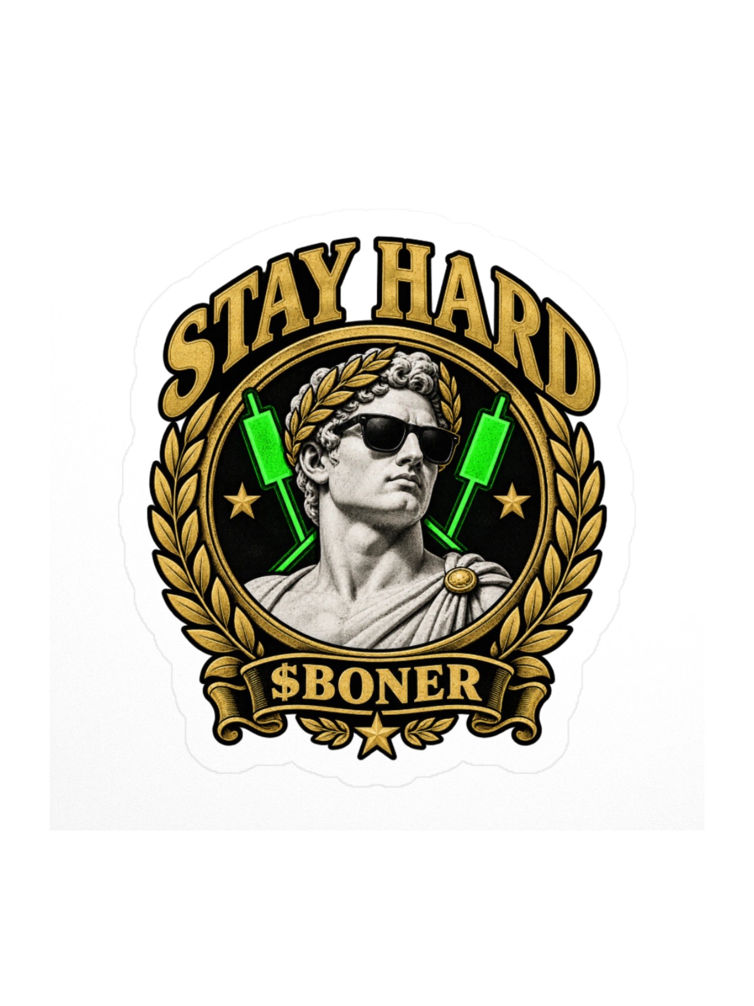 $BONER Stay Hard Sticker product image (1)