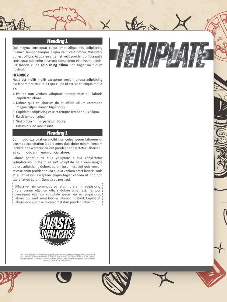 Wastewalkers Affinity Publisher Template product image (1)