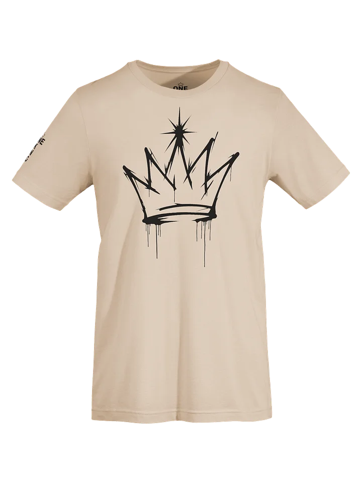 ONE KING Urban Crown Premium T-Shirt with sleeve logo black print product image (2)