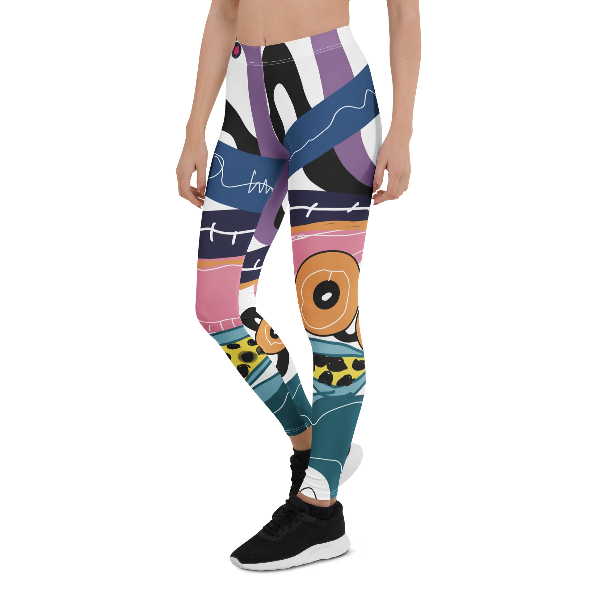 High-Waist Leggings „Intuitive Art“ product image (5)